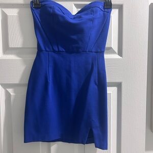 Hollister Cobalt Blue Strapless Mini Dress